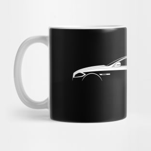 Jaguar XJ L (X351) Silhouette Mug